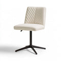 Chaise de bureau en tissu, coloris blanc cassé
