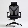 Fauteuil de bureau ergonomique en maille respirante, coloris noir