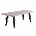 Table à manger aux lignes épurées, coloris gris