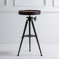 Table d'appoint aux lignes épurées réglable, coloris gris