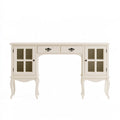 Console d'entrée en bois, coloris blanc cassé